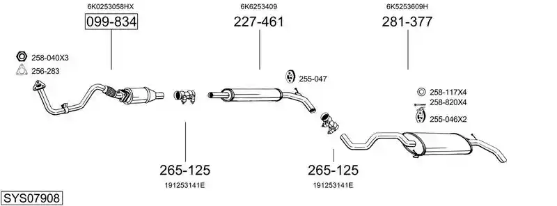 BOSAL SYS07908