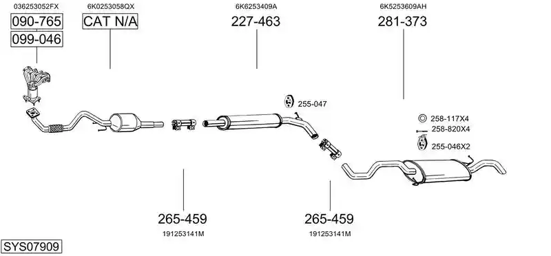 BOSAL SYS07909