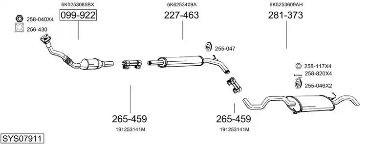 BOSAL SYS07911