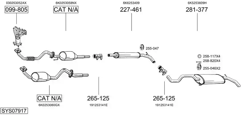 BOSAL SYS07917