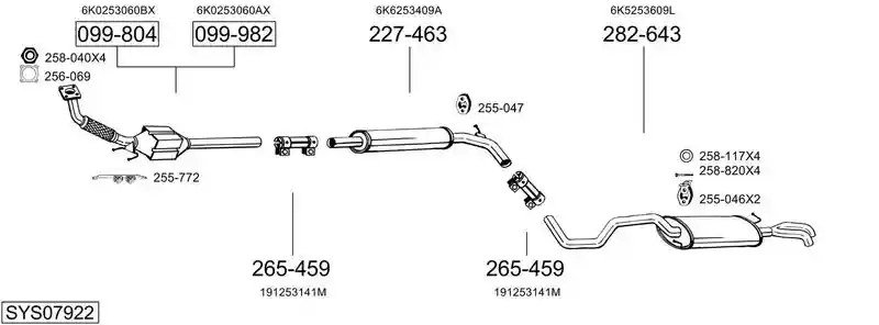 BOSAL SYS07922