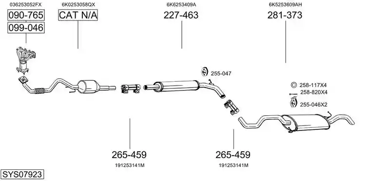 BOSAL SYS07923