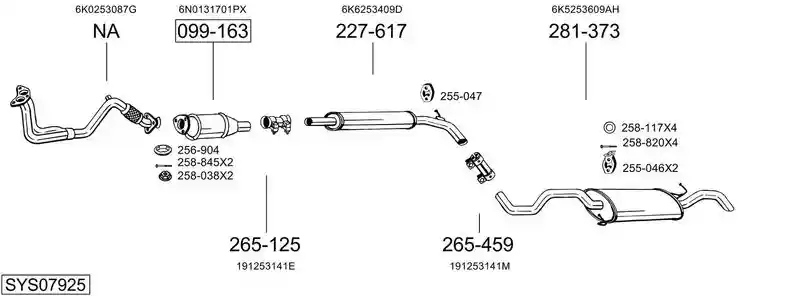 BOSAL SYS07925