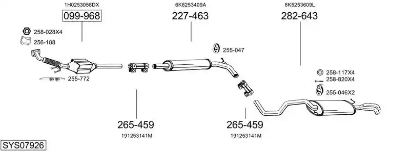 BOSAL SYS07926