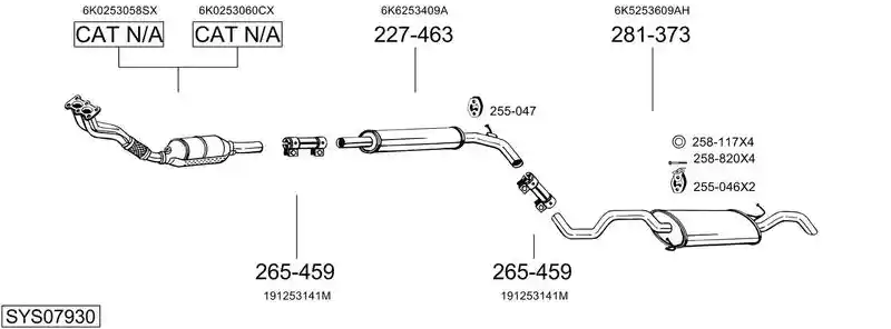 BOSAL SYS07930
