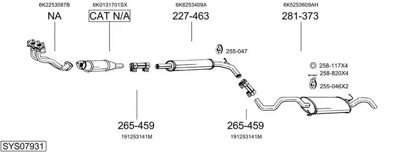 BOSAL SYS07931
