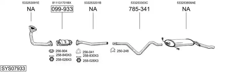 BOSAL SYS07933