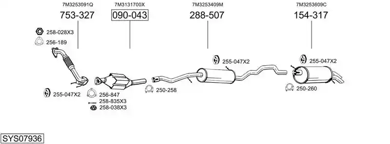 BOSAL SYS07936