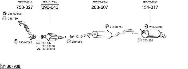 BOSAL SYS07938