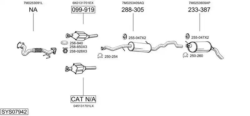 BOSAL SYS07942