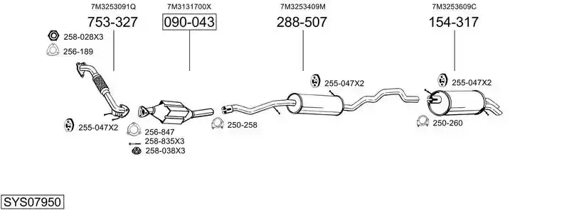 BOSAL SYS07950