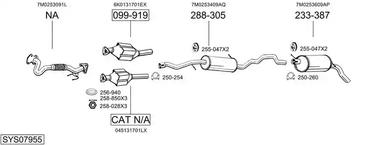 BOSAL SYS07955