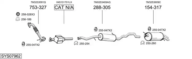 BOSAL SYS07962
