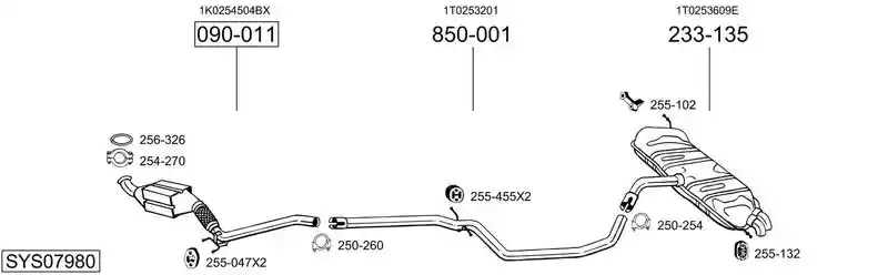 BOSAL SYS07980