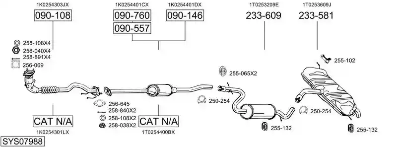 BOSAL SYS07988