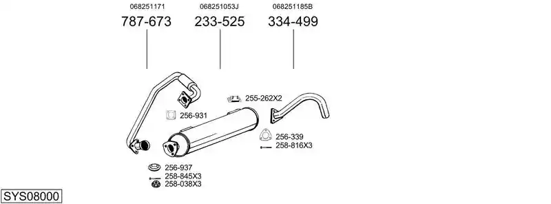 BOSAL SYS08000