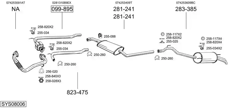 BOSAL SYS08006