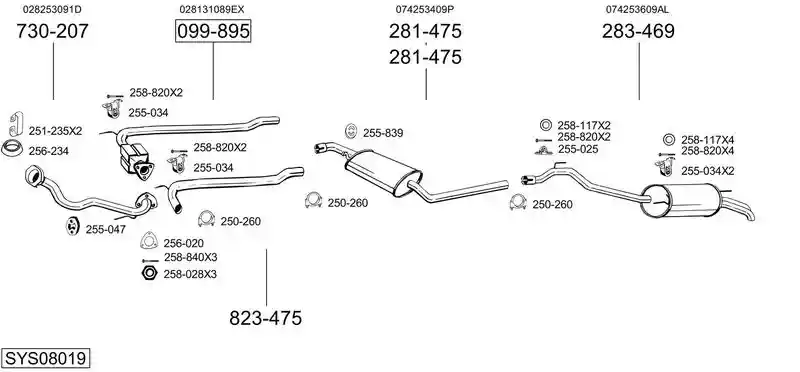 BOSAL SYS08019