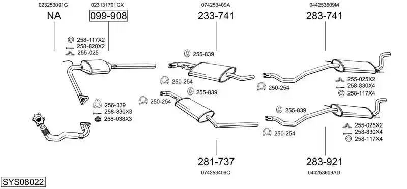 BOSAL SYS08022