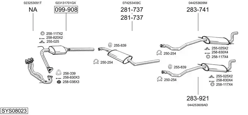 BOSAL SYS08023