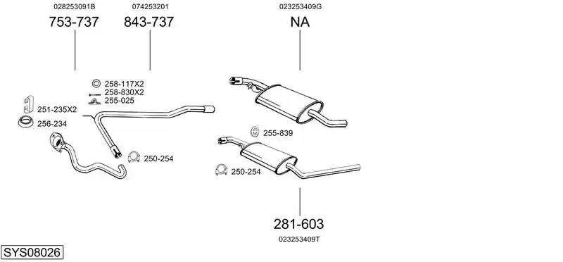 BOSAL SYS08026
