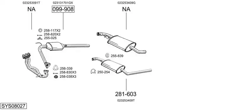 BOSAL SYS08027