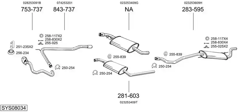 BOSAL SYS08034