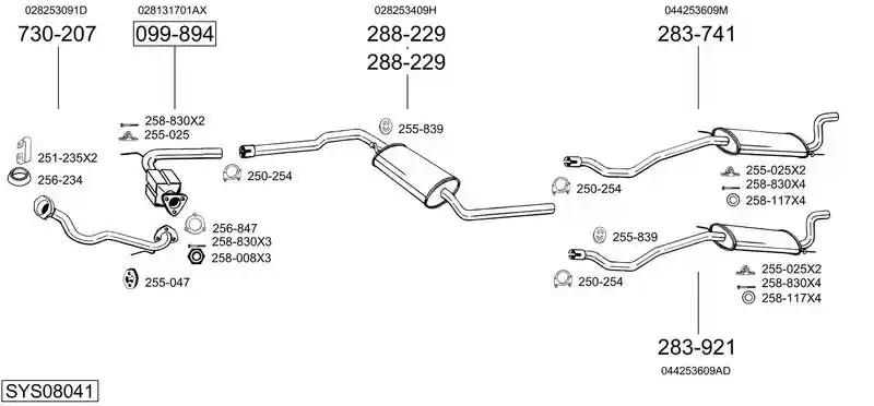 BOSAL SYS08041