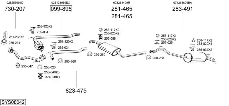 BOSAL SYS08042