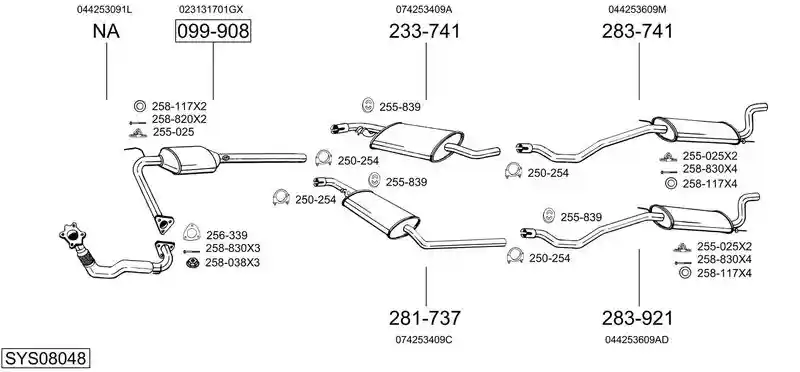 BOSAL SYS08048