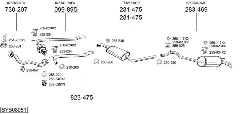 BOSAL SYS08051