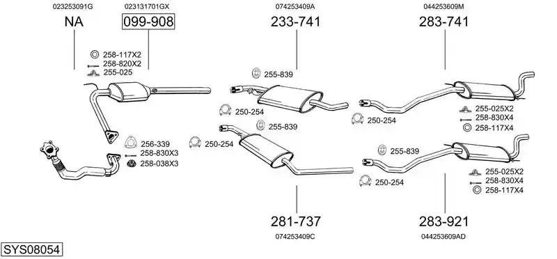 BOSAL SYS08054