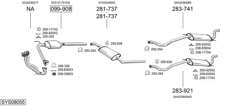BOSAL SYS08055