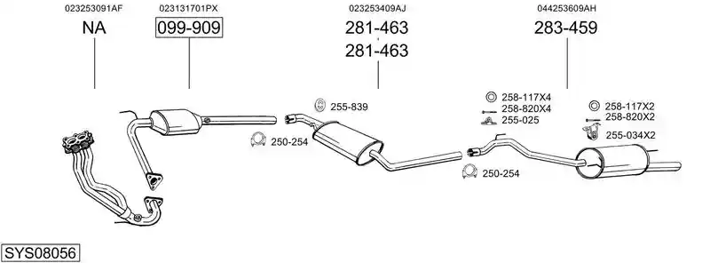 BOSAL SYS08056