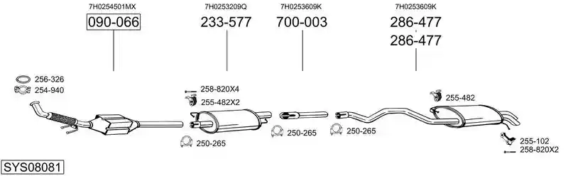 BOSAL SYS08081