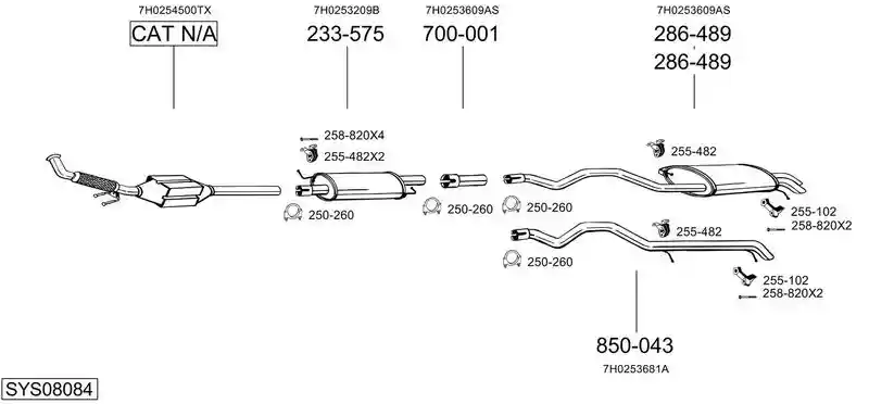 BOSAL SYS08084