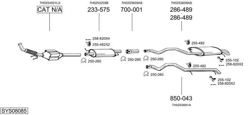 BOSAL SYS08085
