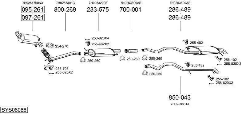 BOSAL SYS08086