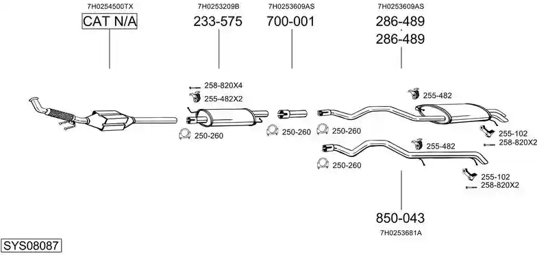 BOSAL SYS08087
