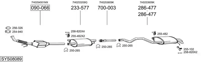 BOSAL SYS08089