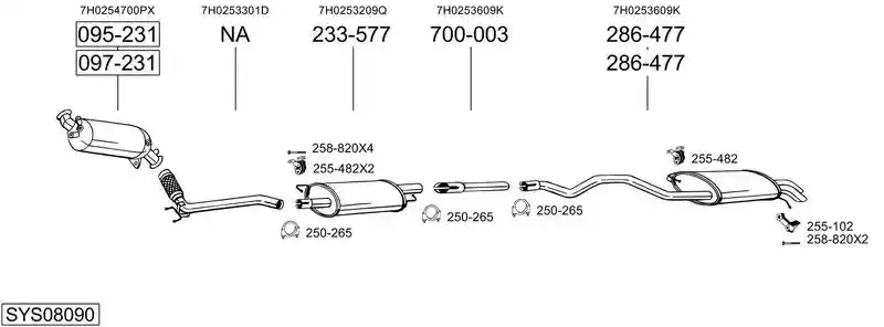 BOSAL SYS08090