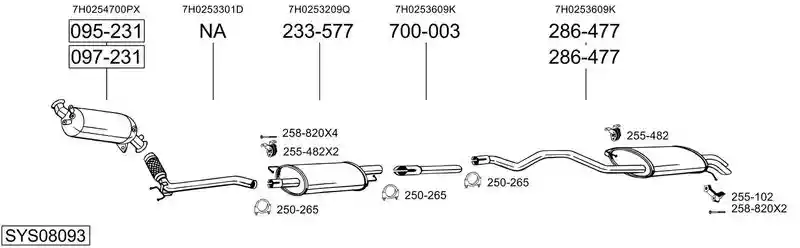 BOSAL SYS08093