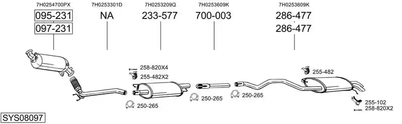 BOSAL SYS08097