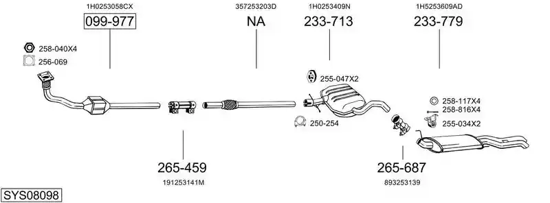 BOSAL SYS08098