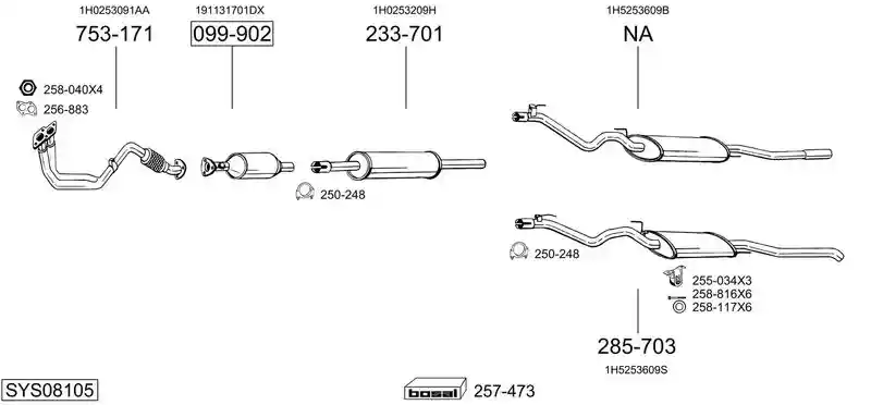 BOSAL SYS08105