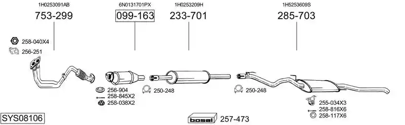 BOSAL SYS08106
