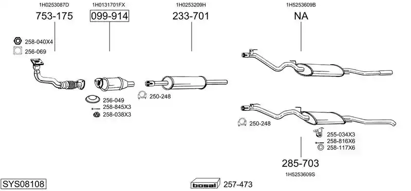 BOSAL SYS08108