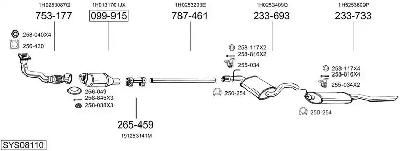 BOSAL SYS08110