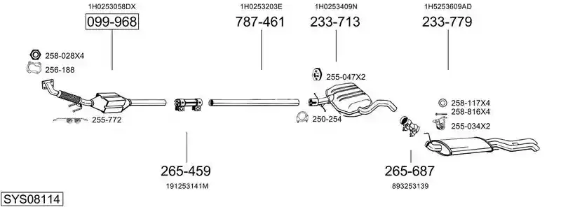BOSAL SYS08114