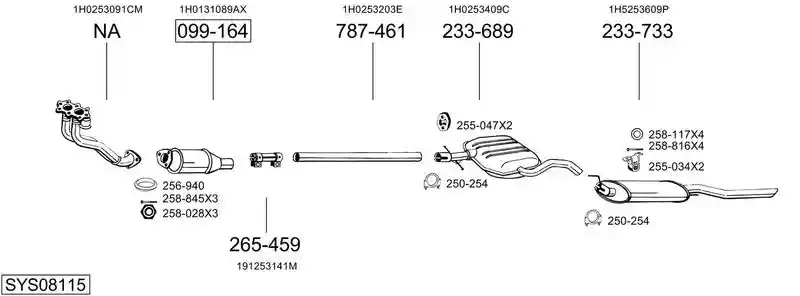BOSAL SYS08115